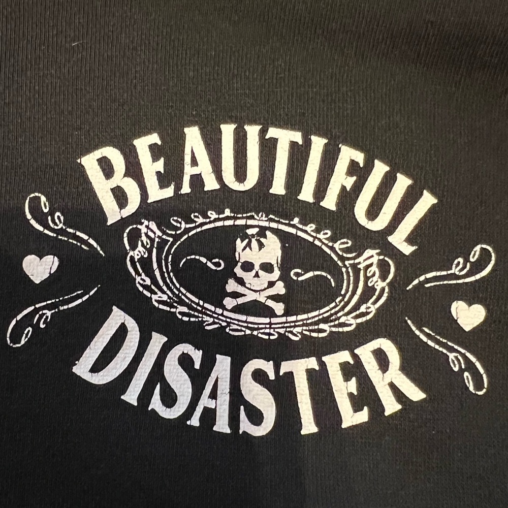 Beautiful Disaster Statement Hoodie What Doesn’t Kill You XL OBSOLETE & RARE‼️ - Picture 14 of 15